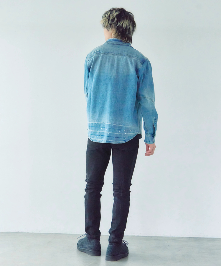 JACKROSE(ジャックローズ) |ALCARZA/アルカーザ ダメージデニムシャツ LS(MENS)