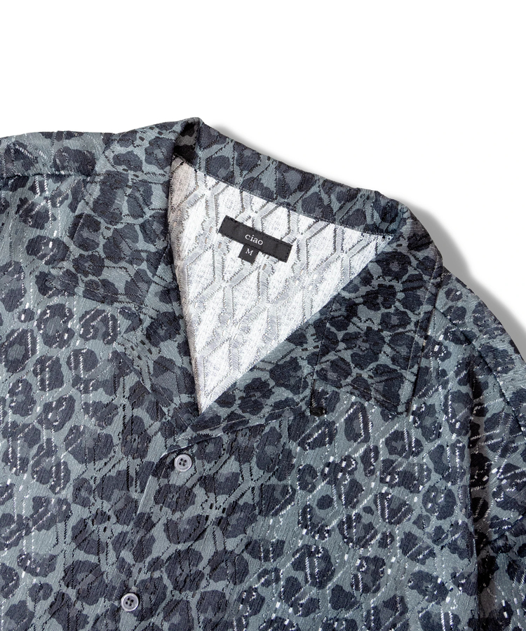 JACKROSE(ジャックローズ) |CIAO/チャオ 総柄長袖レースシャツ(MENS)