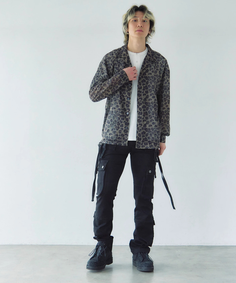 JACKROSE(ジャックローズ) |CIAO/チャオ 総柄長袖レースシャツ(MENS)