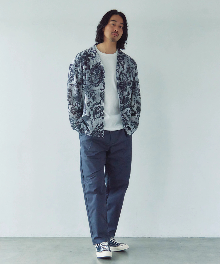 JACKROSE(ジャックローズ) |CIAO/チャオ 総柄長袖レースシャツ(MENS)