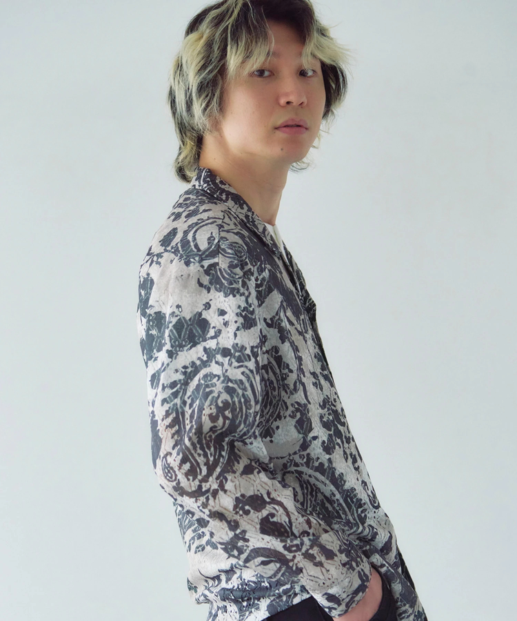 JACKROSE(ジャックローズ) |CIAO/チャオ 総柄長袖レースシャツ(MENS)