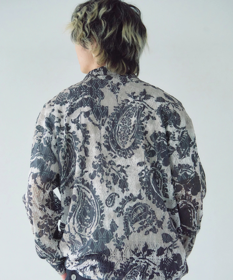 JACKROSE(ジャックローズ) |CIAO/チャオ 総柄長袖レースシャツ(MENS)