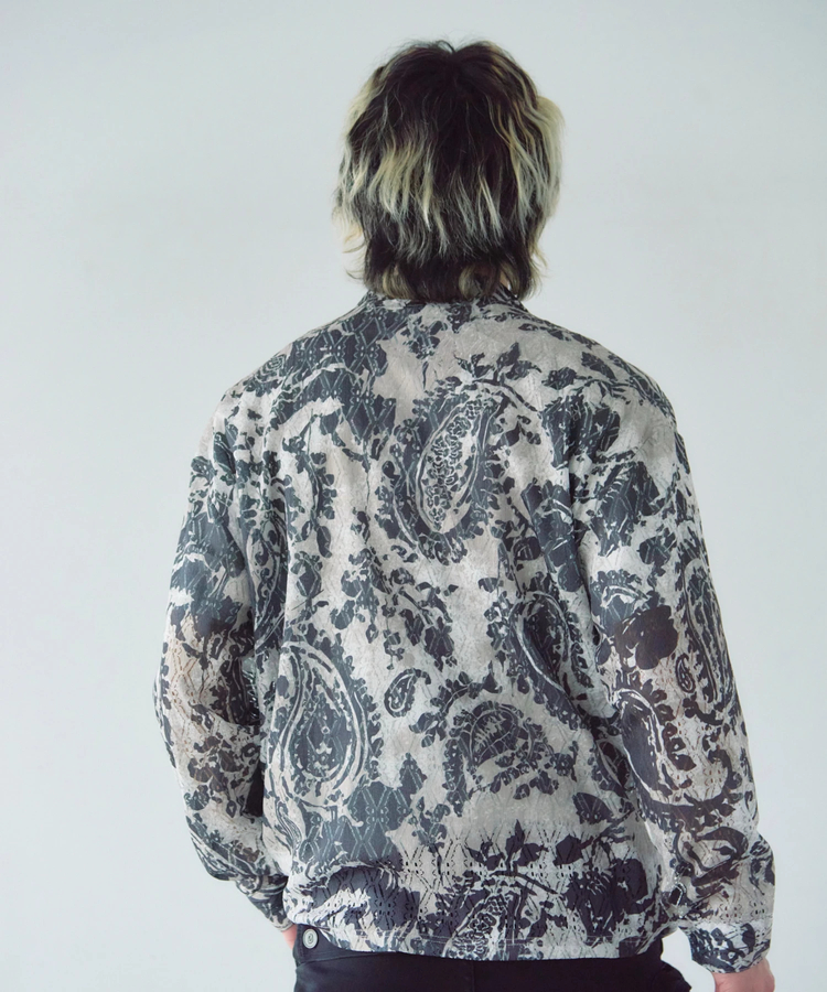 JACKROSE(ジャックローズ) |CIAO/チャオ 総柄長袖レースシャツ(MENS)