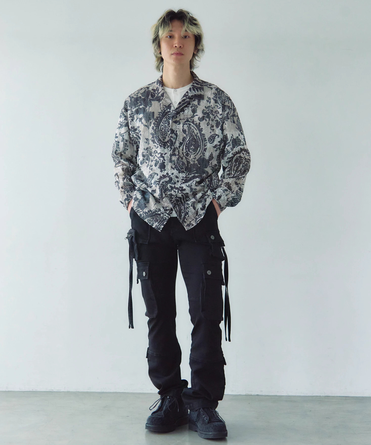 JACKROSE(ジャックローズ) |CIAO/チャオ 総柄長袖レースシャツ(MENS)