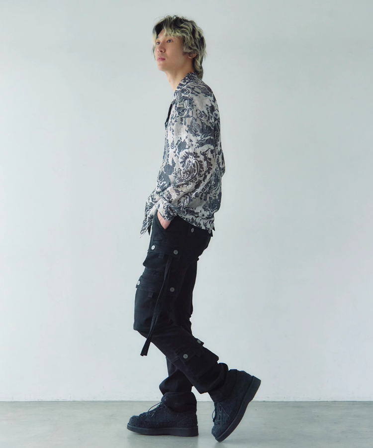 JACKROSE(ジャックローズ) |CIAO/チャオ 総柄長袖レースシャツ(MENS)