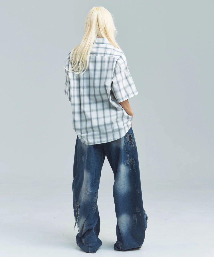 JACKROSE(ジャックローズ) |CIAO/チャオ オンブレチェック半袖シャツ(MENS)