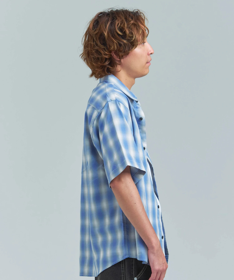 JACKROSE(ジャックローズ) |CIAO/チャオ オンブレチェック半袖シャツ(MENS)