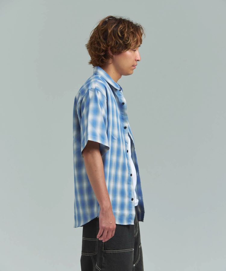 JACKROSE(ジャックローズ) |CIAO/チャオ オンブレチェック半袖シャツ(MENS)