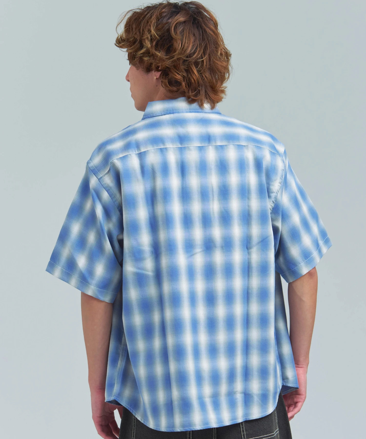 JACKROSE(ジャックローズ) |CIAO/チャオ オンブレチェック半袖シャツ(MENS)