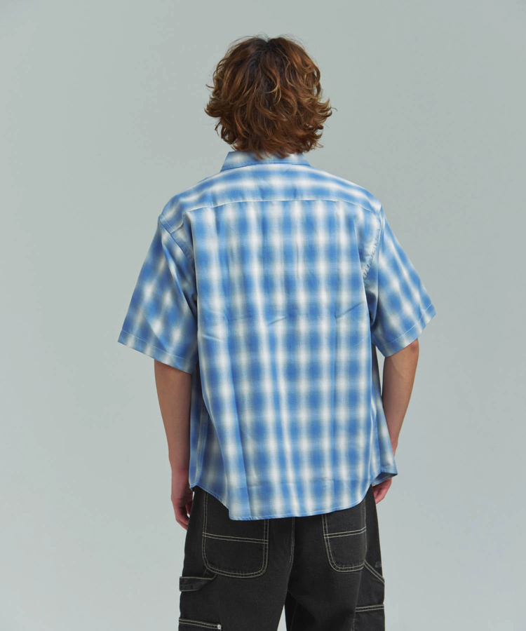 JACKROSE(ジャックローズ) |CIAO/チャオ オンブレチェック半袖シャツ(MENS)