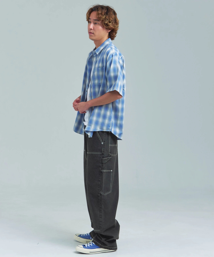 JACKROSE(ジャックローズ) |CIAO/チャオ オンブレチェック半袖シャツ(MENS)