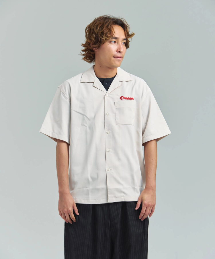 JACKROSE(ジャックローズ) |ALCARZA/アルカーザ バック刺繍ボーリング半袖シャツ(MENS)