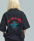 JACKROSE(ジャックローズ) |ALCARZA/アルカーザ バック刺繍ボーリング半袖シャツ(MENS)