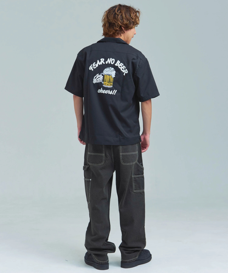 JACKROSE(ジャックローズ) |ALCARZA/アルカーザ バック刺繍ボーリング半袖シャツ(MENS)
