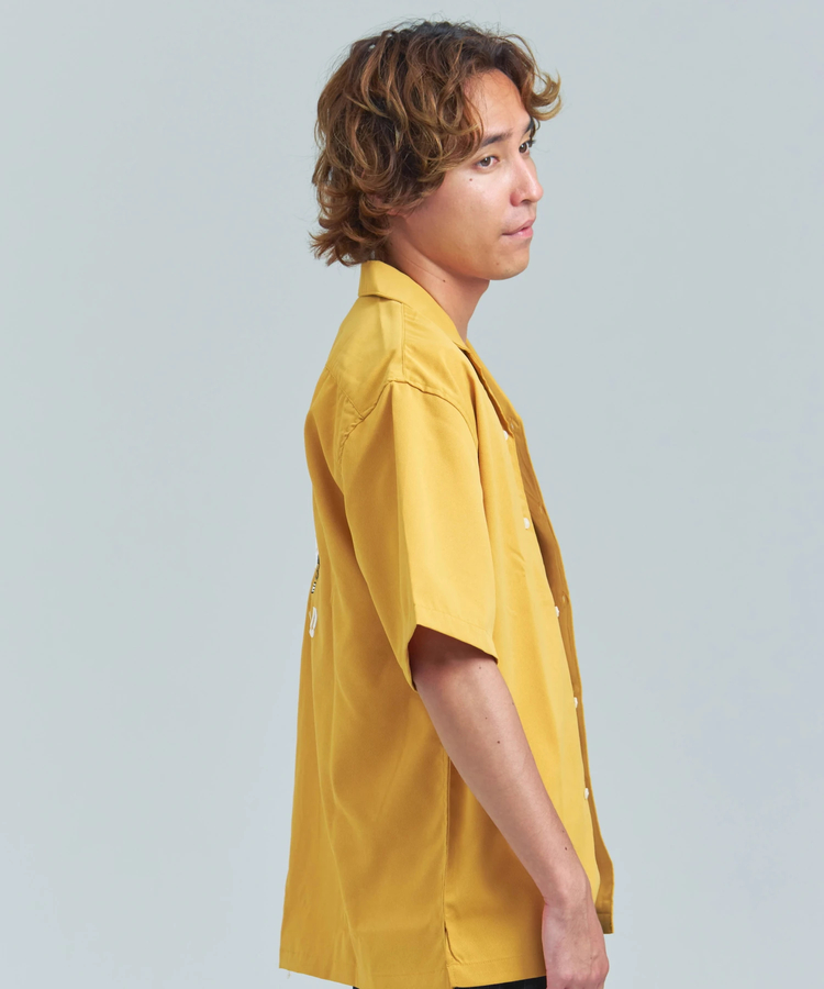 JACKROSE(ジャックローズ) |ALCARZA/アルカーザ バック刺繍ボーリング半袖シャツ(MENS)