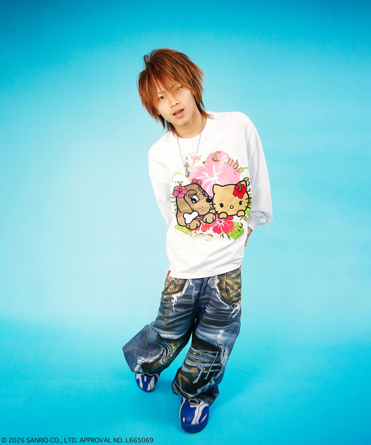 JACKROSE(ジャックローズ) |GALFY×HELLO KITTY/ガルフィー×ハローキティ キティがるTee LS(WOMENS)