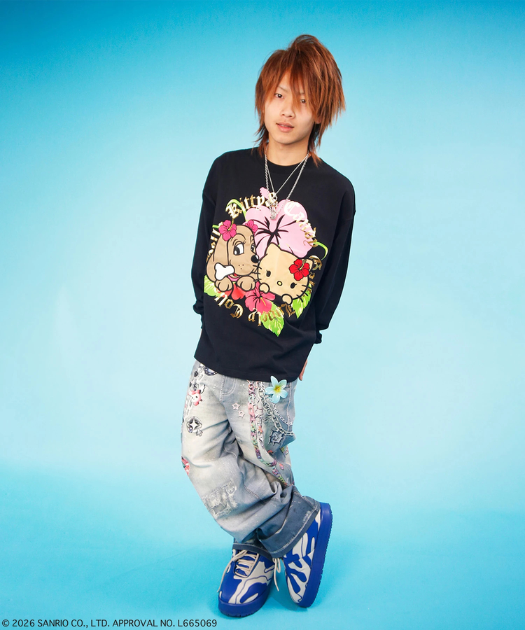 JACKROSE(ジャックローズ) |GALFY×HELLO KITTY/ガルフィー×ハローキティ キティがるTee LS(WOMENS)