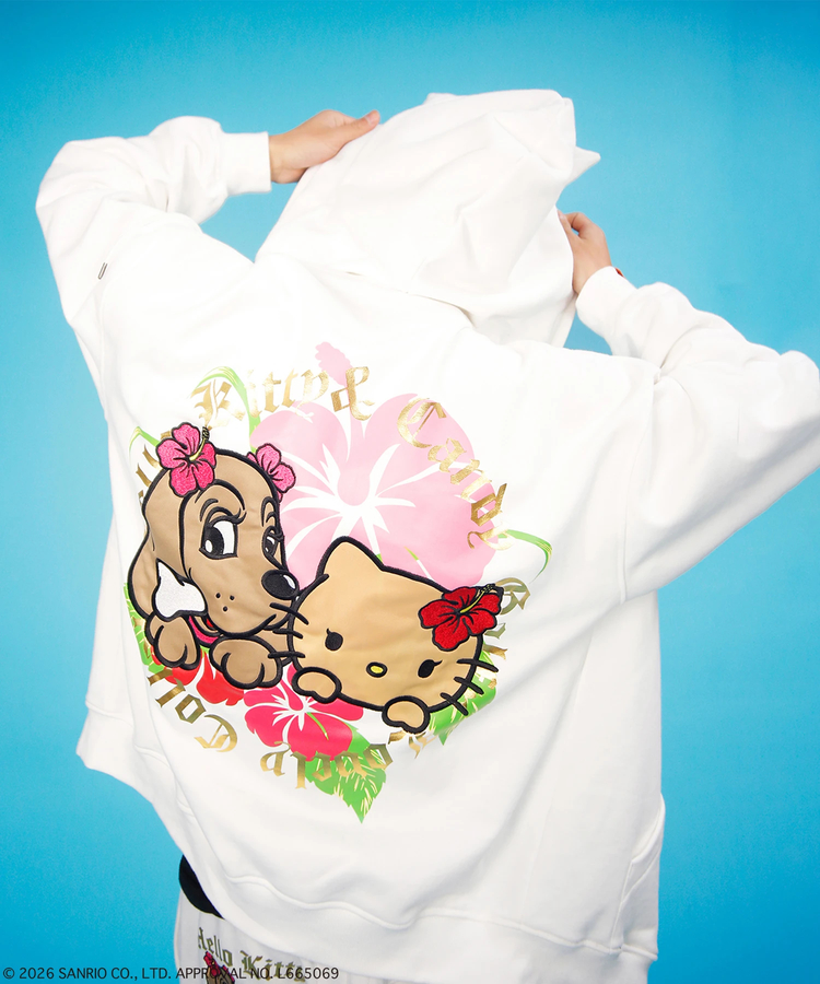 JACKROSE(ジャックローズ) |GALFY×HELLO KITTY/ガルフィー×ハローキティ ロコギャル双子パーカー(WOMENS)