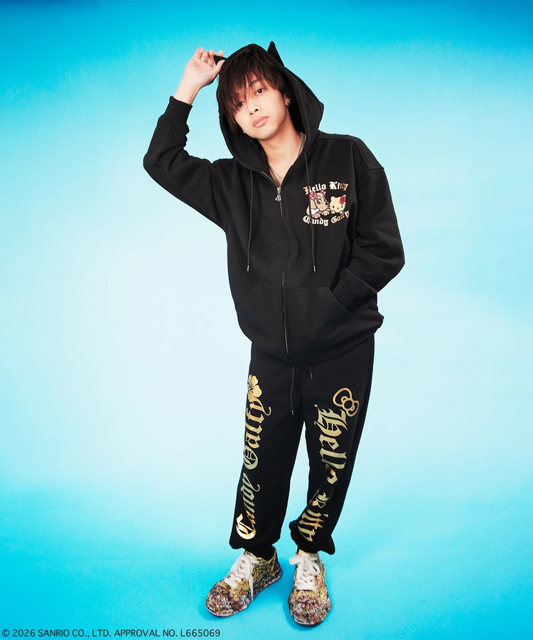 JACKROSE(ジャックローズ) |GALFY×HELLO KITTY/ガルフィー×ハローキティ ロコギャル双子パーカー(WOMENS)