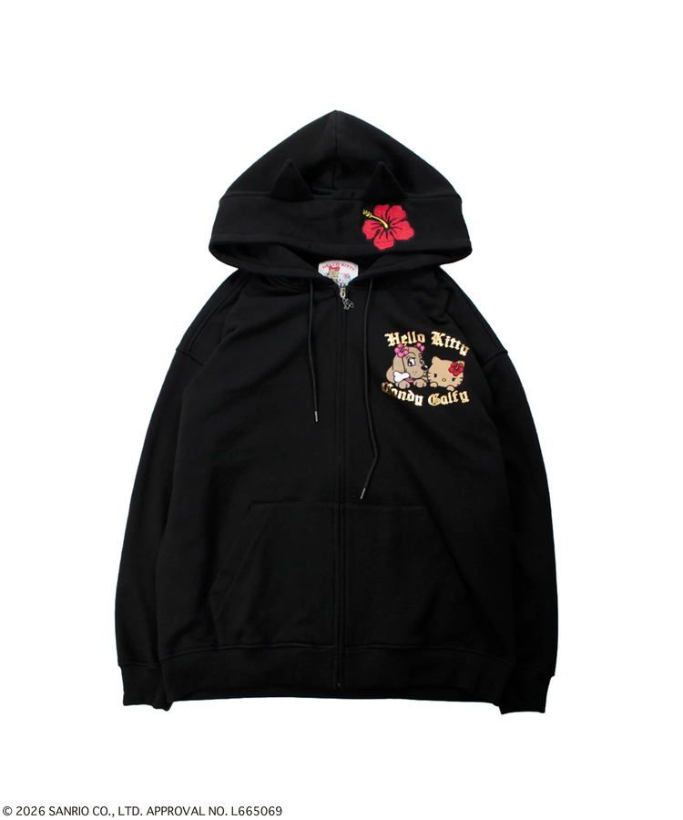 JACKROSE(ジャックローズ) |GALFY×HELLO KITTY/ガルフィー×ハローキティ ロコギャル双子パーカー(WOMENS)