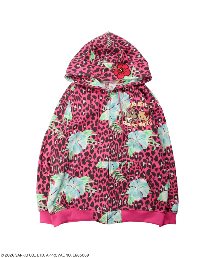 JACKROSE(ジャックローズ) |GALFY×HELLO KITTY/ガルフィー×ハローキティ ロコギャル双子パーカー(WOMENS)