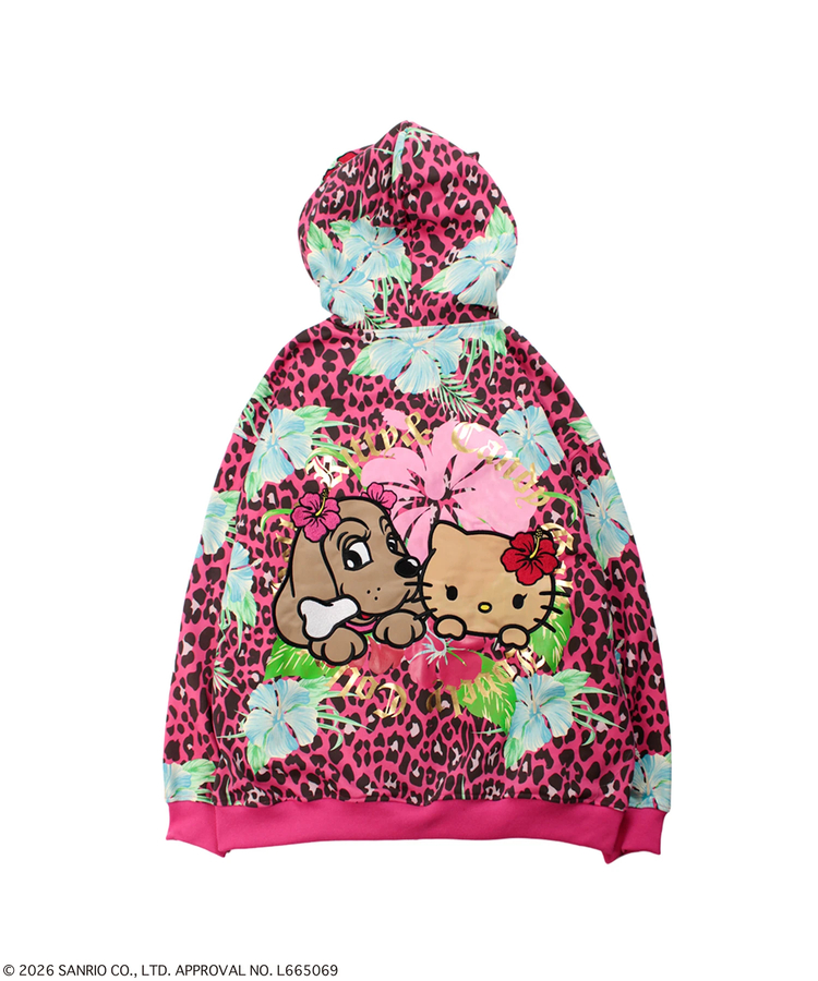 JACKROSE(ジャックローズ) |GALFY×HELLO KITTY/ガルフィー×ハローキティ ロコギャル双子パーカー(WOMENS)