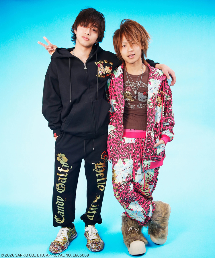 JACKROSE(ジャックローズ) |GALFY×HELLO KITTY/ガルフィー×ハローキティ ロコギャル双子パーカー(WOMENS)