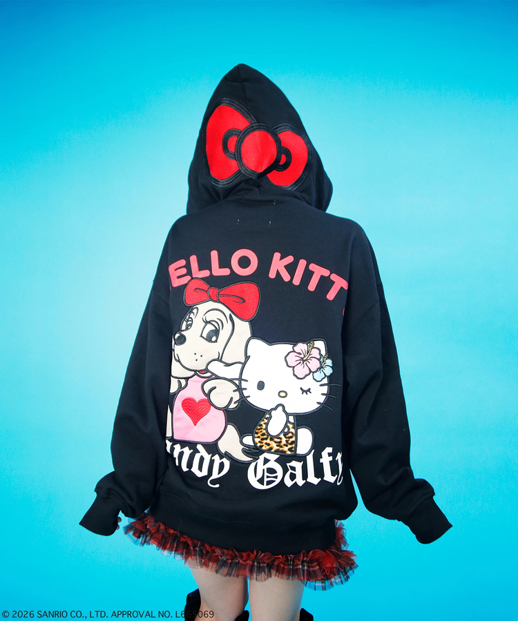 JACKROSE(ジャックローズ) |GALFY×HELLO KITTY/ガルフィー×ハローキティ 仲子パーカー(WOMENS)