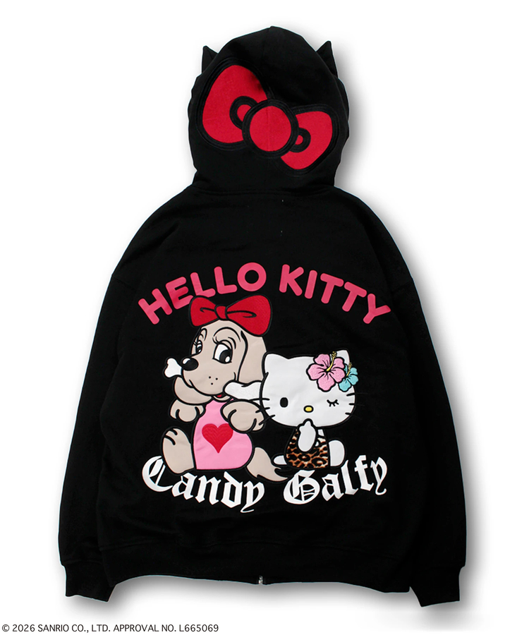 JACKROSE(ジャックローズ) |GALFY×HELLO KITTY/ガルフィー×ハローキティ 仲子パーカー(WOMENS)