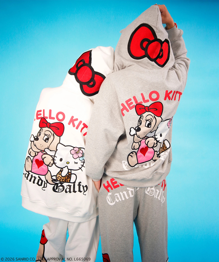 JACKROSE(ジャックローズ) |GALFY×HELLO KITTY/ガルフィー×ハローキティ 仲子パーカー(WOMENS)
