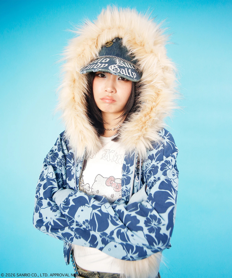 JACKROSE(ジャックローズ) |GALFY×HELLO KITTY/ガルフィー×ハローキティ 鬼ギャルパーカー(WOMENS)