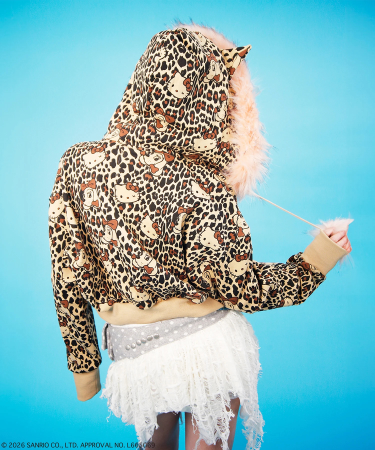 JACKROSE(ジャックローズ) |GALFY×HELLO KITTY/ガルフィー×ハローキティ 鬼ギャルパーカー(WOMENS)