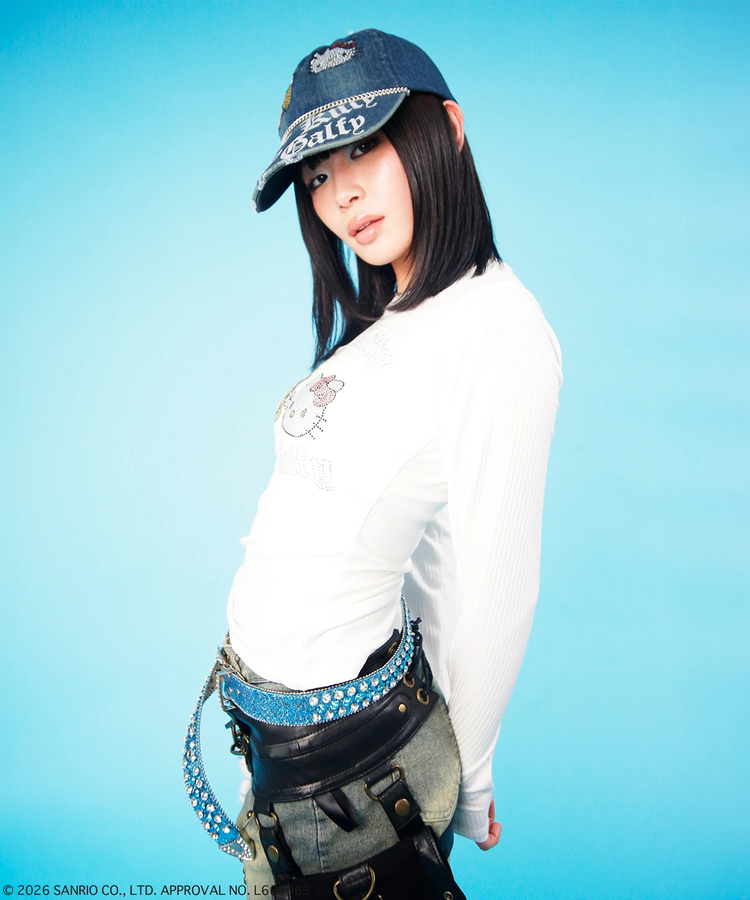 JACKROSE(ジャックローズ) |GALFY×HELLO KITTY/ガルフィー×ハローキティ キラキラキティガルTee LS(WOMENS)