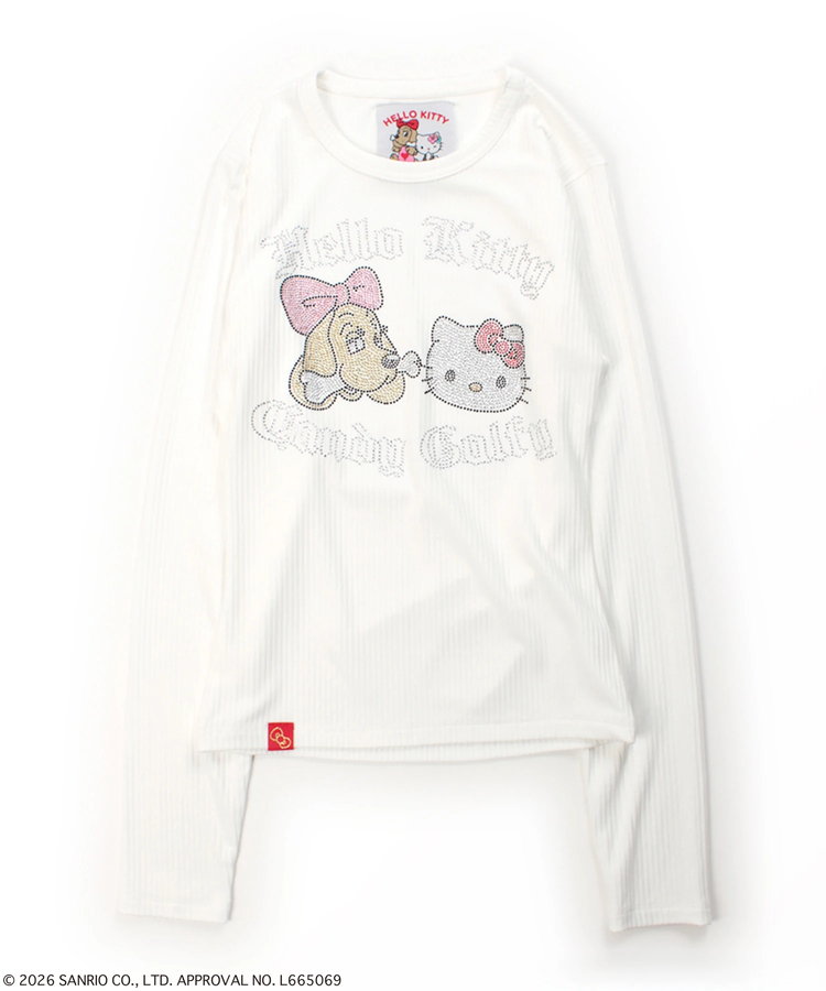 JACKROSE(ジャックローズ) |GALFY×HELLO KITTY/ガルフィー×ハローキティ キラキラキティガルTee LS(WOMENS)