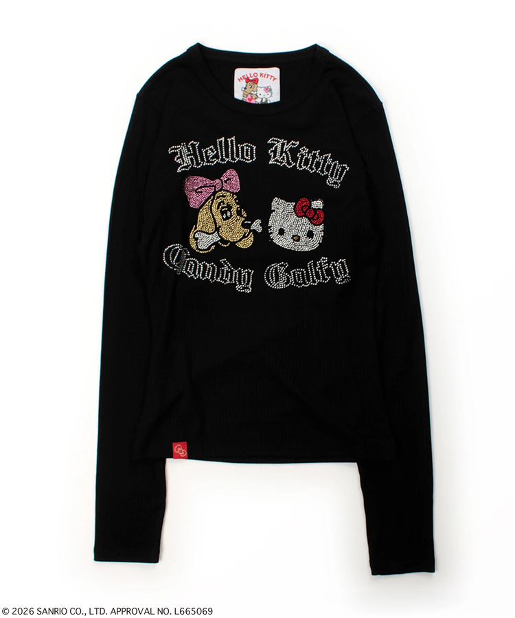 JACKROSE(ジャックローズ) |GALFY×HELLO KITTY/ガルフィー×ハローキティ キラキラキティガルTee LS(WOMENS)