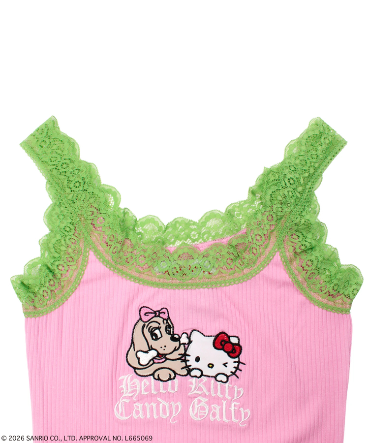 JACKROSE(ジャックローズ) |GALFY×HELLO KITTY/ガルフィー×ハローキティ 仲子レースタンク(WOMENS)