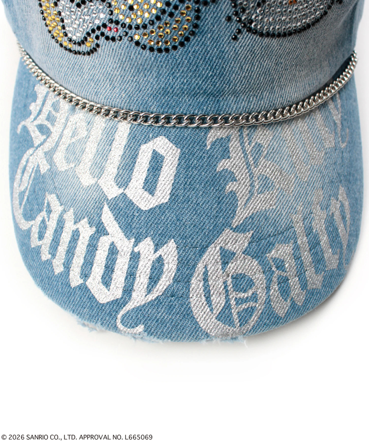 JACKROSE(ジャックローズ) |GALFY×HELLO KITTY/ガルフィー×ハローキティ キラキラデニムキャップ