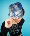 JACKROSE(ジャックローズ) |GALFY×HELLO KITTY/ガルフィー×ハローキティ キラキラデニムキャップ