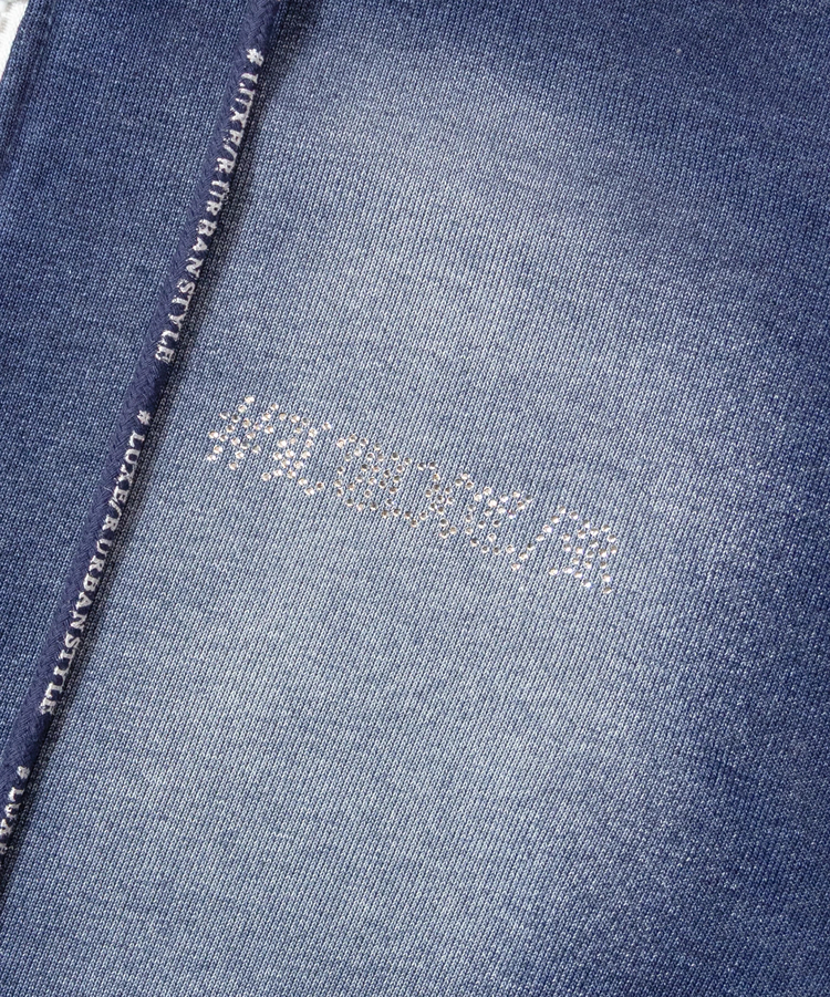 JACKROSE(ジャックローズ) |LUXE/R /ラグジュ 46231-ラインストーン・カットデニム・ZIPパーカー(MENS)