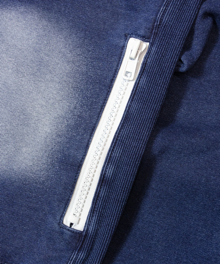 JACKROSE(ジャックローズ) |LUXE/R /ラグジュ 46231-ラインストーン・カットデニム・ZIPパーカー(MENS)