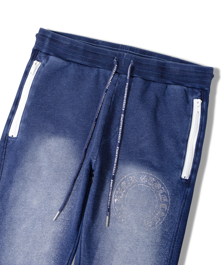 JACKROSE(ジャックローズ) |LUXE/R /ラグジュ 46232-ラインストーン・カットデニムパンツ(MENS)