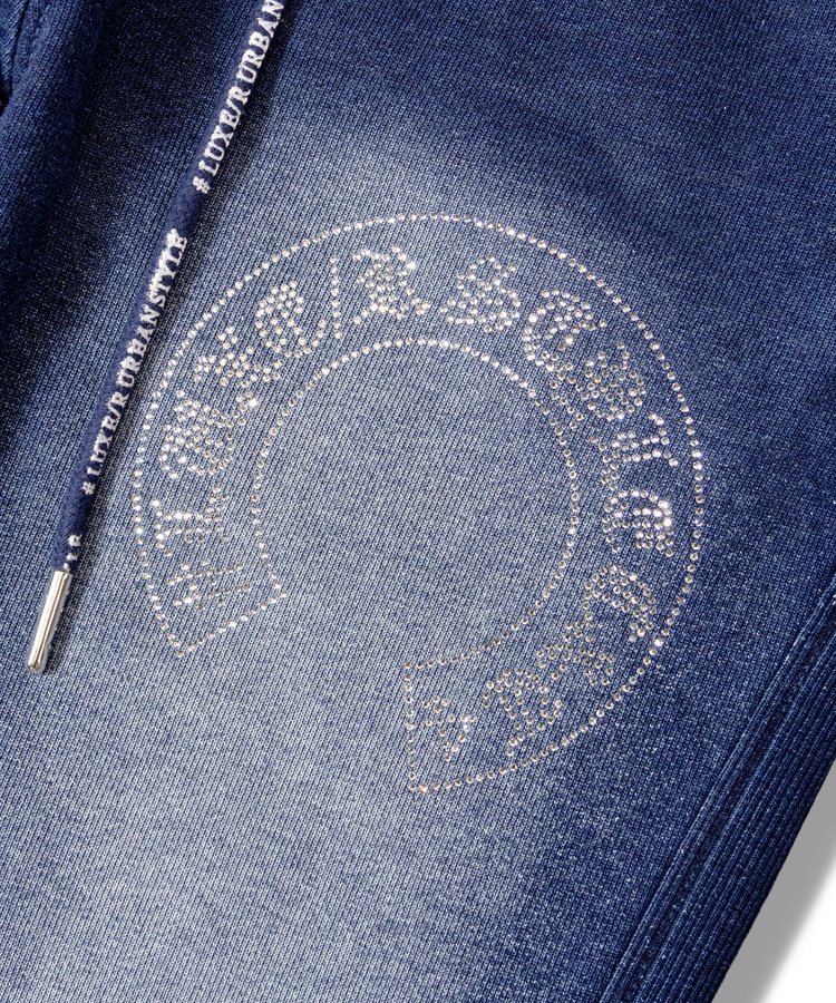 JACKROSE(ジャックローズ) |LUXE/R /ラグジュ 46232-ラインストーン・カットデニムパンツ(MENS)