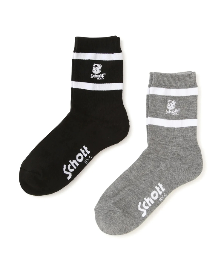 JACKROSE(ジャックローズ) |Schott/ショット HIGH-SOCKS [FLAME / S / STENCIL BULLDOG]