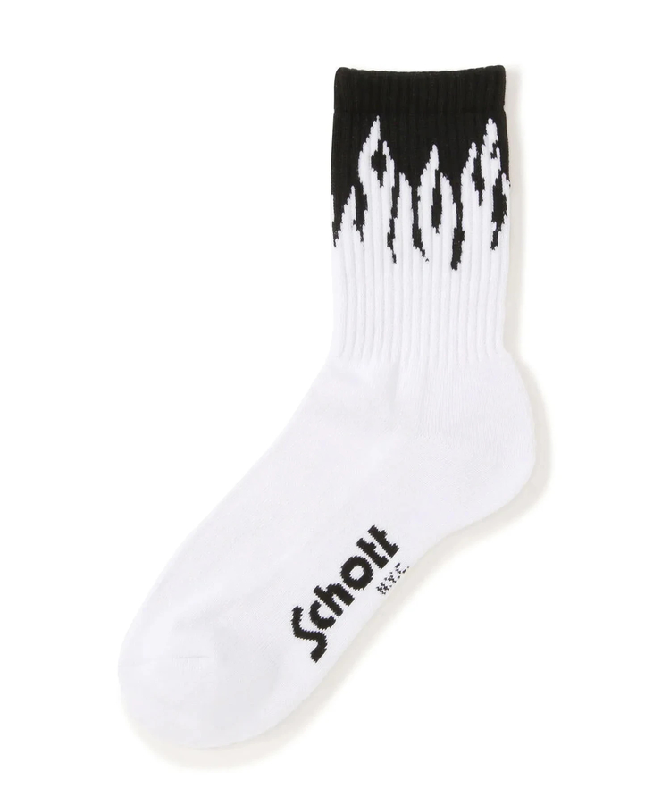JACKROSE(ジャックローズ) |Schott/ショット HIGH-SOCKS [FLAME / S / STENCIL BULLDOG]