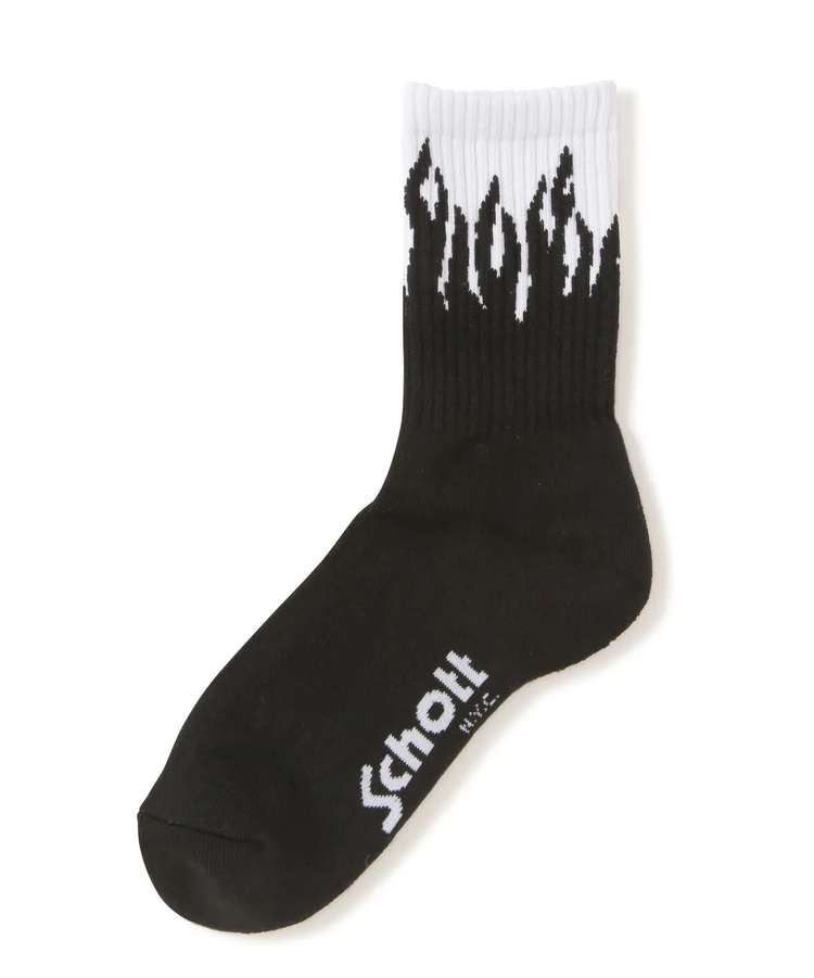 JACKROSE(ジャックローズ) |Schott/ショット HIGH-SOCKS [FLAME / S / STENCIL BULLDOG]