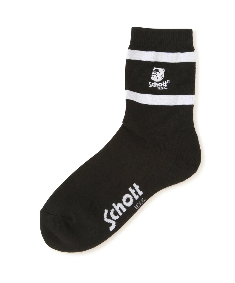 JACKROSE(ジャックローズ) |Schott/ショット HIGH-SOCKS [FLAME / S / STENCIL BULLDOG]