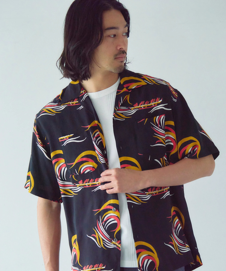 JACKROSE(ジャックローズ) |Schott×Pineapple Juice/ショット×パイナップルジュース RAYON SS SHIRT(MENS)