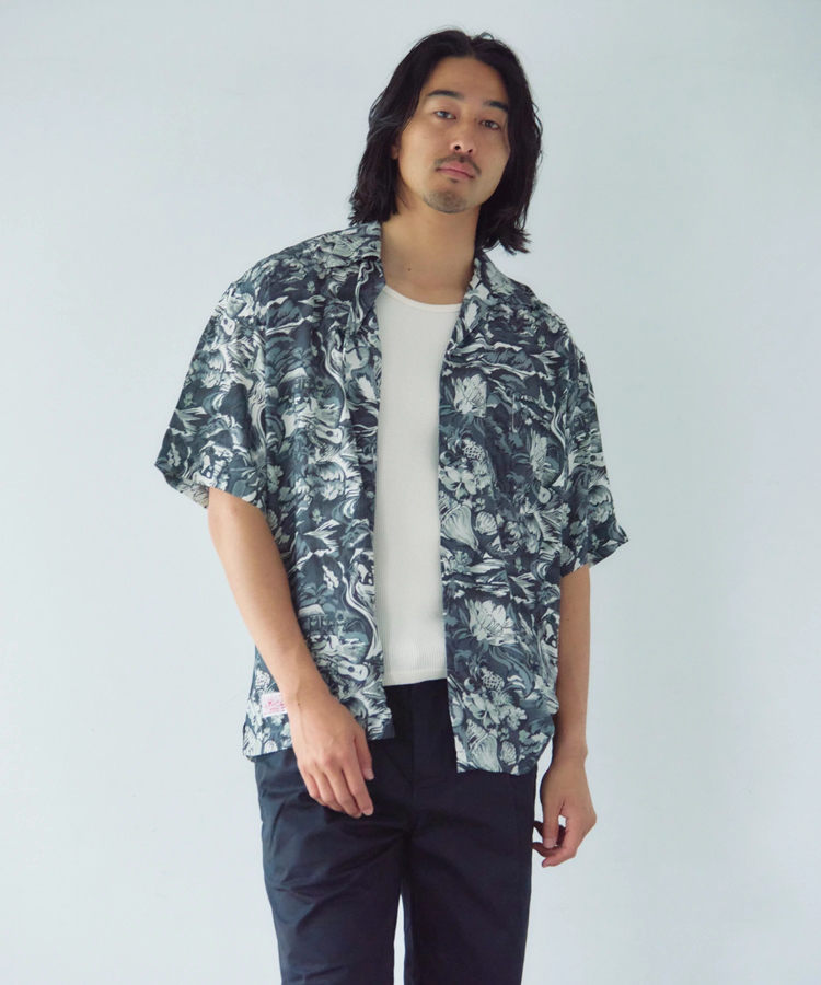 JACKROSE(ジャックローズ) |Schott×Pineapple Juice/ショット×パイナップルジュース RAYON SS SHIRT(MENS)
