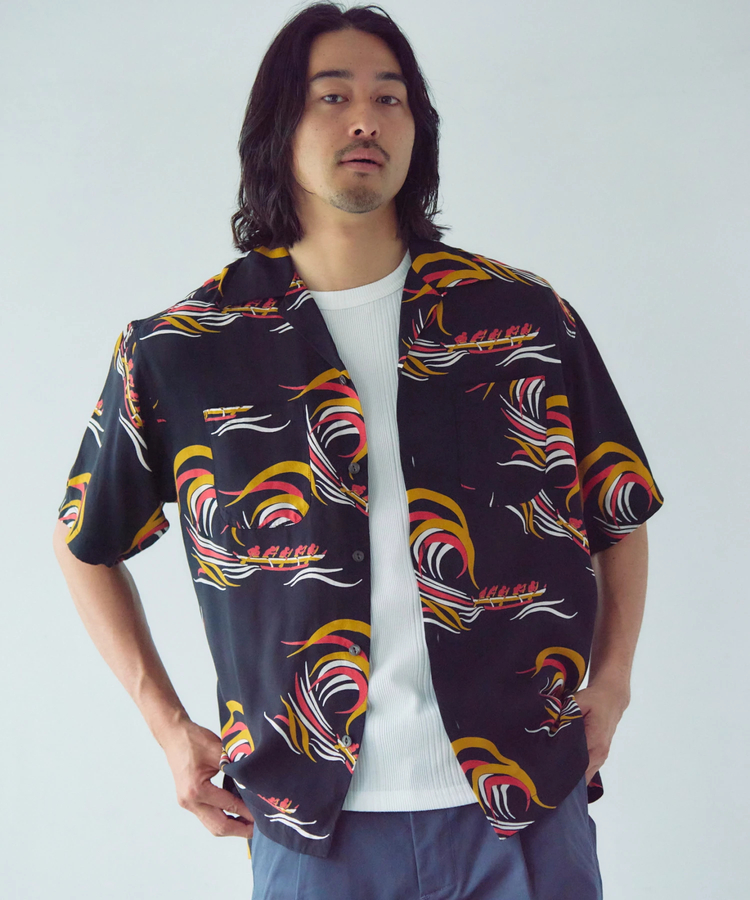 JACKROSE(ジャックローズ) |Schott×Pineapple Juice/ショット×パイナップルジュース RAYON SS SHIRT(MENS)