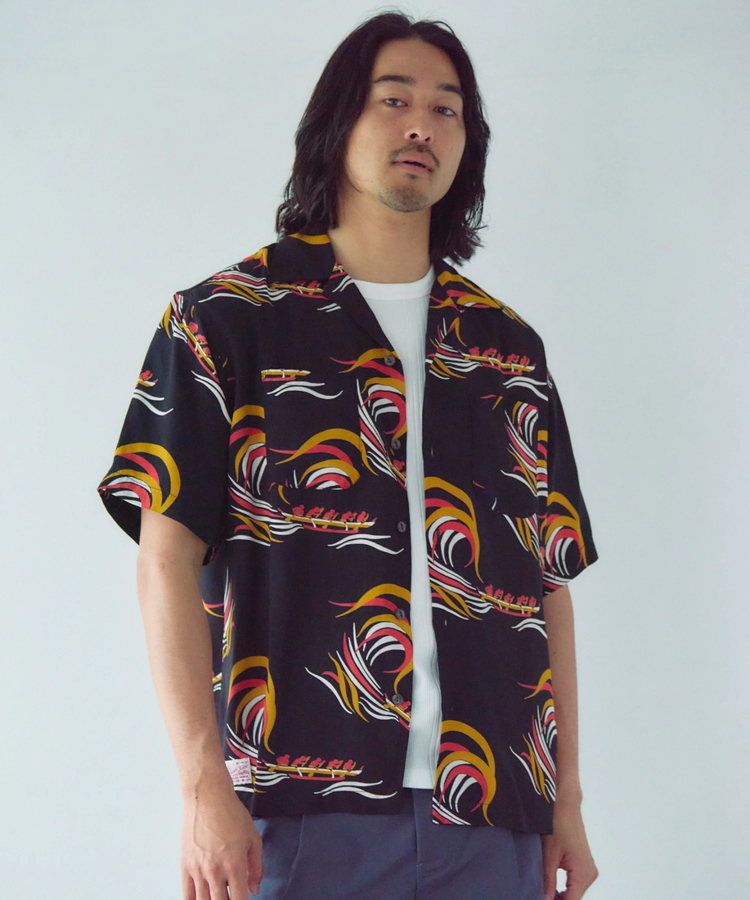JACKROSE(ジャックローズ) |Schott×Pineapple Juice/ショット×パイナップルジュース RAYON SS SHIRT(MENS)